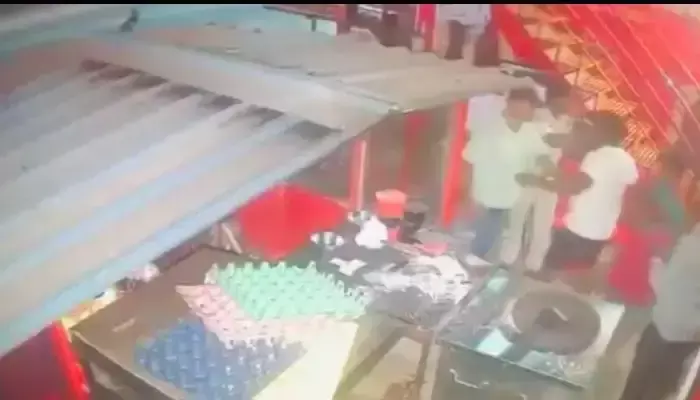 వృద్ధురాలిపై ఎస్సై దాడి..!?