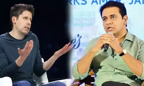 ఓపెన్​ఏఐ తన కార్యక్రమాలు హైదరాబాద్​నుంచి ప్రారంభించాలి : కేటీఆర్​