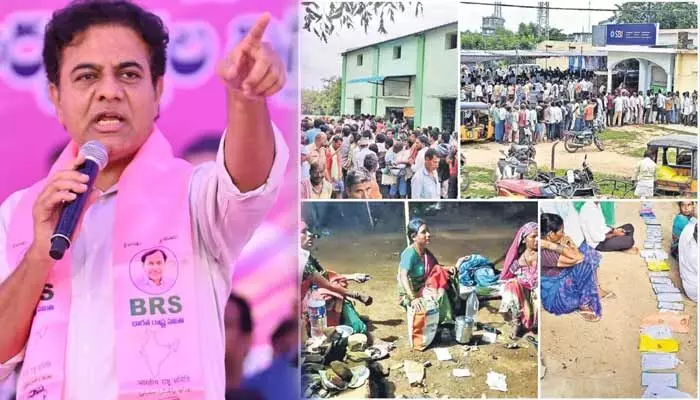KTR: రైతు సమస్యలు ఇక్కడ ఉంటే సీఎం, మంత్రులు బీహార్లో! కేటీఆర్ ఫైర్ KTR: రైతు సమస్యలు ఇక్కడ ఉంటే సీఎం, మంత్రులు బీహార్లో! కేటీఆర్ ఫైర్