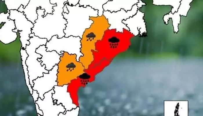 ఆరు జిల్లాలకు ఆరెంజ్ అలర్ట్.. భారీ నుంచి అతిభారీ వర్షాలు..? ఆరు జిల్లాలకు ఆరెంజ్ అలర్ట్.. భారీ నుంచి అతిభారీ వర్షాలు..?