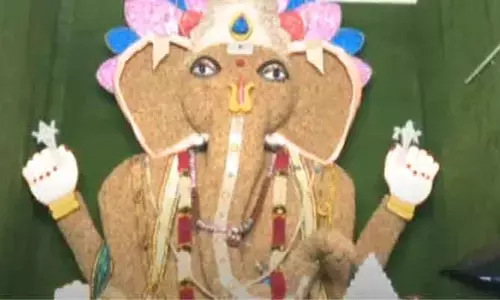 వేరుశనక్కాయలతో గణేషుడు.. ఎక్కడో తెలుసా?