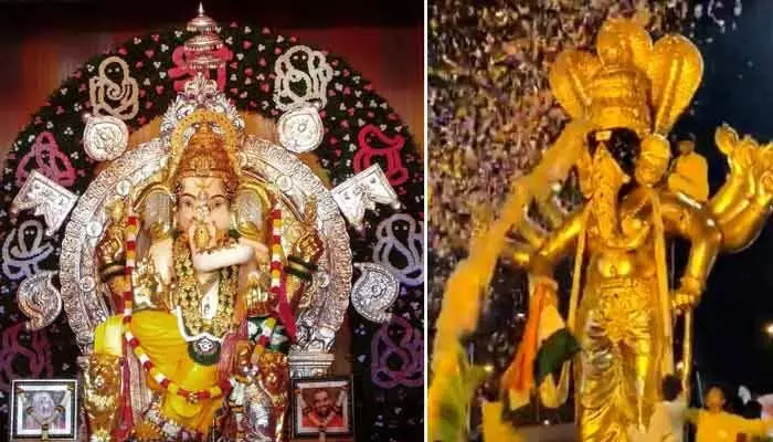 Golden Ganesha: 70 కేజీలతో బంగారు వినాయకుడి వీడియో వైరల్.. అసలు ట్విస్ట్ ఇదే! Golden Ganesha: 70 కేజీలతో బంగారు వినాయకుడి వీడియో వైరల్.. అసలు ట్విస్ట్ ఇదే!