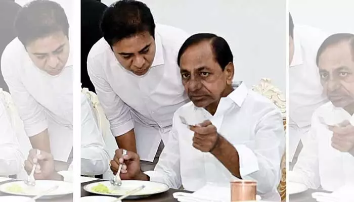 కేటీఆర్కు KCR ఫోన్.. బీఆర్ఎస్ శ్రేణులను అప్రమత్తం చేయాలని ఆదేశం కేటీఆర్కు KCR ఫోన్.. బీఆర్ఎస్ శ్రేణులను అప్రమత్తం చేయాలని ఆదేశం