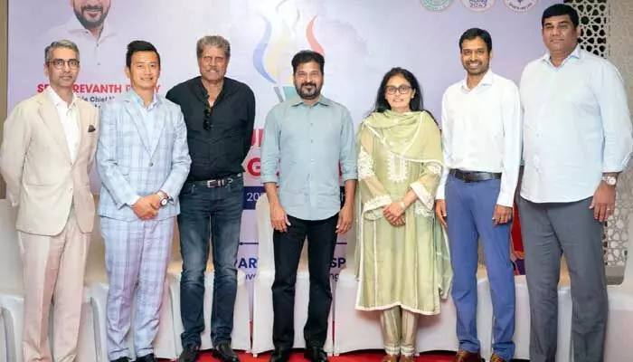 క్రీడా ప్రపంచానికి హైదరాబాద్ వేదికగా మారాలి : సీఎం రేవంత్ రెడ్డి క్రీడా ప్రపంచానికి హైదరాబాద్ వేదికగా మారాలి : సీఎం రేవంత్ రెడ్డి