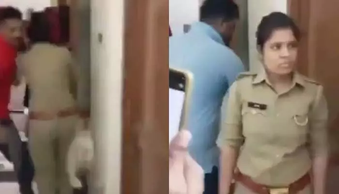 UP Constable: మరో పోలీస్ తో లేడీ కానిస్టేబుల్ రొమాన్స్.. రెడ్ హ్యాండెడ్ గా పట్టుకున్న భర్త (వీడియో) UP Constable: మరో పోలీస్ తో లేడీ కానిస్టేబుల్ రొమాన్స్.. రెడ్ హ్యాండెడ్ గా పట్టుకున్న భర్త (వీడియో)