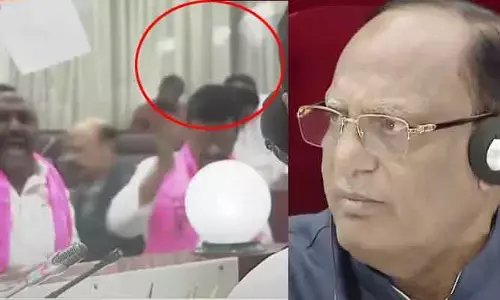 మండలిలో కాళేశ్వరం మంటలు.. ఆందోళనకు దిగిన BRS ఎమ్మెల్సీలు