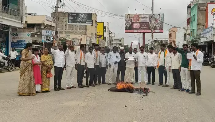 వనపర్తి పట్టణ బంద్ కు పిలుపునిచ్చిన బీజేపీ