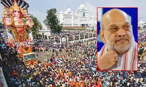 హైదరాబాద్ గణేష్ శోభయాత్రకు అమిత్ షా.. ఆ రెండు చోట్ల ప్రసంగం