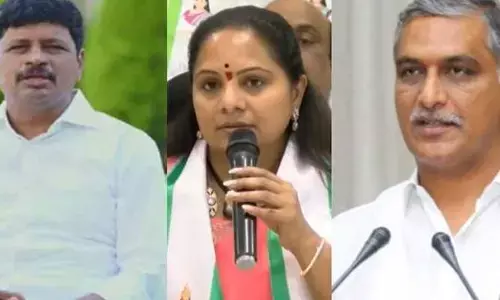 Kavitha: కవిత ఆరోపణలు.. హరీశ్ కు జై.. సంతోష్ పై  పార్టీ సైలెన్స్!.. ఎర్రవల్లిలో ఏం జరుగుతోంది?