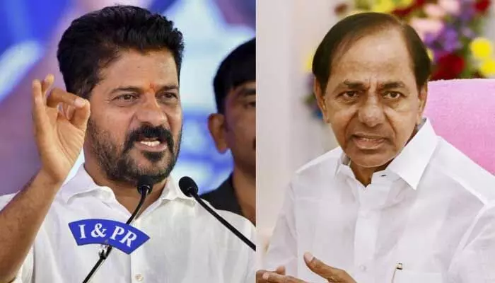 అలా జరిగితే కేసీఆర్ను క్షమాపణ అడుగుతా: CM రేవంత్ కీలక ప్రకటన అలా జరిగితే కేసీఆర్ను క్షమాపణ అడుగుతా: CM రేవంత్ కీలక ప్రకటన