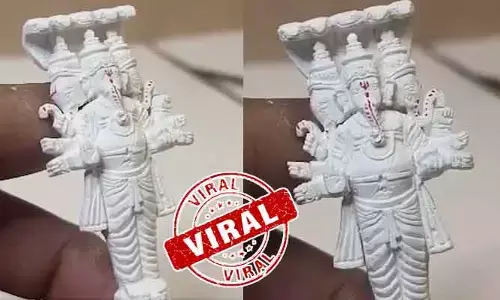 Trending: వారెవ్వా అరచేతిలో ఖైరతాబాద్ బడా గణేష్.. నెట్టింట్లో వీడియో వైరల్