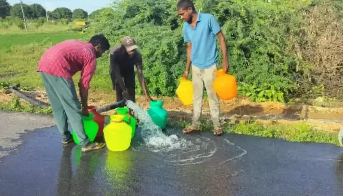 రాజాపూర్ లో తాగునీటి స‌మ‌స్య‌