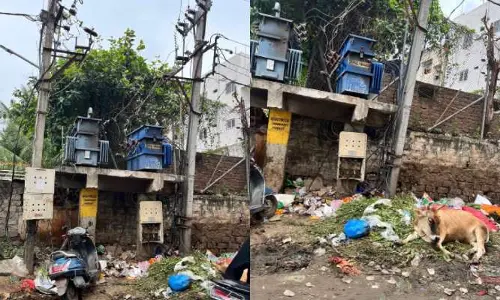 మాదన్నపేట మండిలో ట్రాన్స్‌ఫార్మర్లతో పొంచి ఉన్న ప్రమాదం