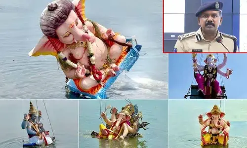 40 గంటలపాటు గణేష్ నిమజ్జనాలు.. రేపు ఉదయం ఖైరతాబాద్ వినాయకుడి శోభాయాత్ర ప్రారంభం