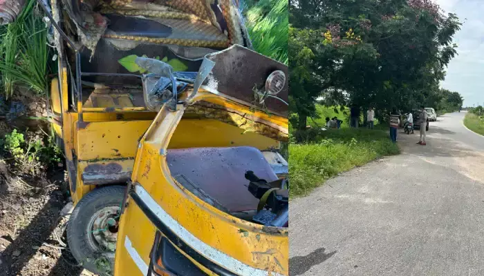 చెట్టుకు ఆటో ఢీకొని వ్యక్తి మృతి