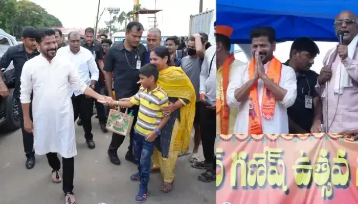 హుసేన్ సాగర్ వద్ద పరిశీలించిన సీఎం రేవంత్ రెడ్డి