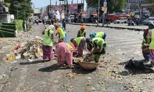 1100 మెట్రిక్ టన్నుల చెత్త తొలగింపు