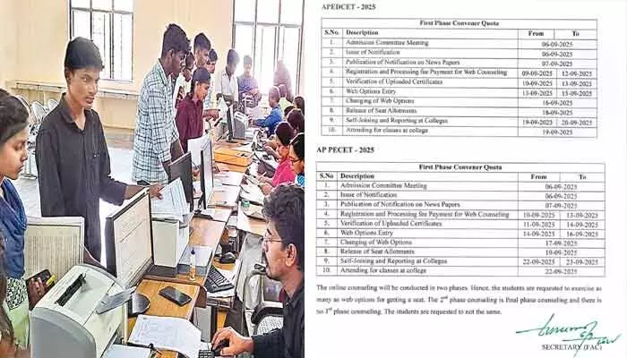 విద్యార్థులకు అలర్ట్.. ఆ కోర్సుల కౌన్సెలింగ్ షెడ్యూల్ విడుదల విద్యార్థులకు అలర్ట్.. ఆ కోర్సుల కౌన్సెలింగ్ షెడ్యూల్ విడుదల