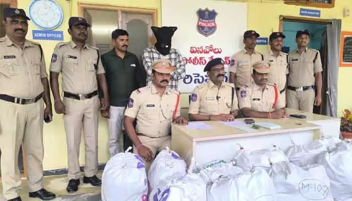 214.370 కిలోల గంజాయి పట్టివేత 214.370 కిలోల గంజాయి పట్టివేత