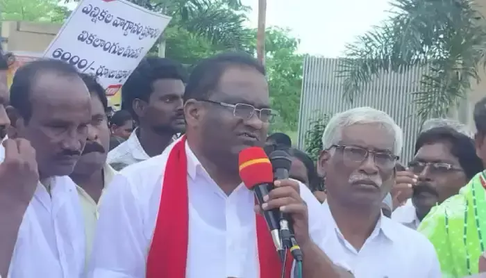 కదం తొక్కిన వ్యవసాయ కార్మికులు