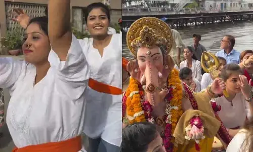 పాకిస్థాన్‌లో ఘనంగా వినాయక నిమజ్జన వేడుకలు..బ్యూటిఫుల్ వీడియో వైరల్