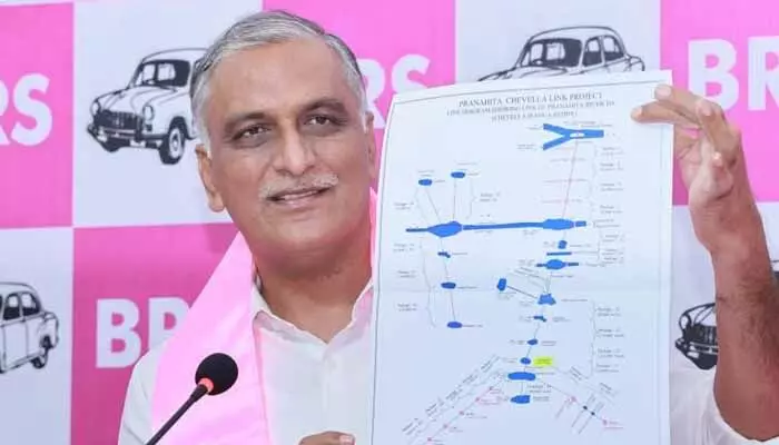 ఎల్లంపల్లి నుంచి హైదరాబాద్కు నీళ్లు గాలిలో తెస్తావా.. మాజీ మంత్రి హరీశ్ రావు ఎల్లంపల్లి నుంచి హైదరాబాద్కు నీళ్లు గాలిలో తెస్తావా.. మాజీ మంత్రి హరీశ్ రావు