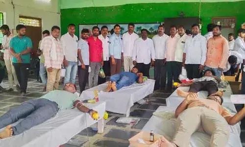 ముప్పనపల్లిలో మెగా రక్తదాన శిబిరం
