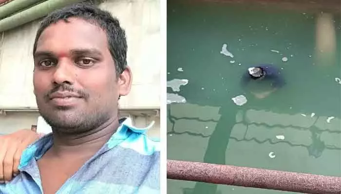 యాష్ పంపులో పడి కార్మికుడి మృతి యాష్ పంపులో పడి కార్మికుడి మృతి