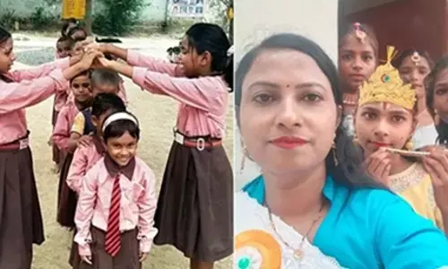 ప్రతీ తలుపు తట్టి.. పాఠశాలను పండగలా మార్చింది.!