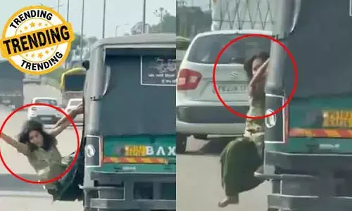 దోచుకునేందుకు దోపిడీ దొంగల యత్నం.. కదిలే ఆటోలో మహిళ సాహసం (వీడియో)