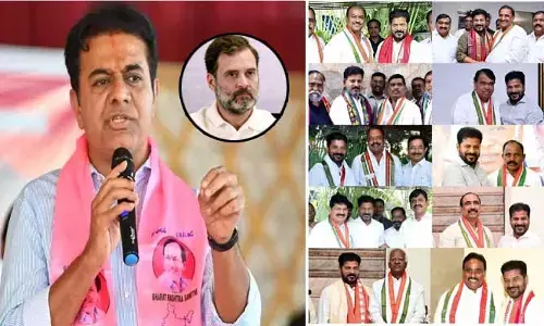 వీళ్లను గుర్తు పట్టగలరా..? ఇది MLA చోరీ కాదా.. రాహుల్ గాంధీని ఉద్దేశించి ఎక్స్‌లో కేటీఆర్ పోస్ట్