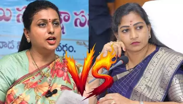 వంగలపూడి అనిత యాంకరా..హోం మంత్రా? మాజీ మంత్రి RK రోజా సెటైర్లు వంగలపూడి అనిత యాంకరా..హోం మంత్రా? మాజీ మంత్రి RK రోజా సెటైర్లు
