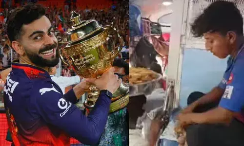 బిస్కెట్ల కోసం దిగజారిన RCB ఫ్యాన్స్.. ట్రైన్ లోనే దొంగతనం చేసి!