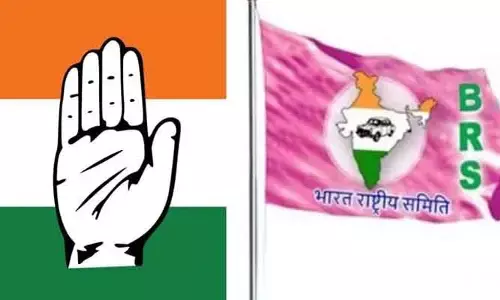 అబద్ధాల కాంగ్రెస్ ఏడో గ్యారంటీ.. జాగో తెలంగాణ జాగో: బీఆర్ఎస్