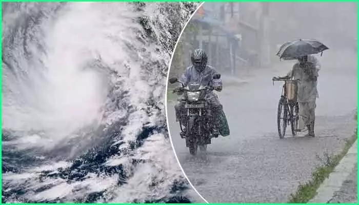 Heavy Rain Alert:బంగాళాఖాతంలో ఉపరితల ఆవర్తనం.. ఆ జిల్లాలకు భారీ వర్ష సూచన! Heavy Rain Alert:బంగాళాఖాతంలో ఉపరితల ఆవర్తనం.. ఆ జిల్లాలకు భారీ వర్ష సూచన!