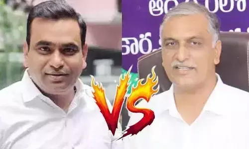 Chamala: హరీశ్ రావు ట్వీట్ కు చామల కిరణ్ కుమార్ రెడ్డి కౌంటర్