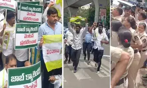 Group-1: టీజీపీఎస్సీ కార్యాలయం ముట్టడికి జాగృతి నేతల యత్నం.. టెన్షన్..టెన్షన్