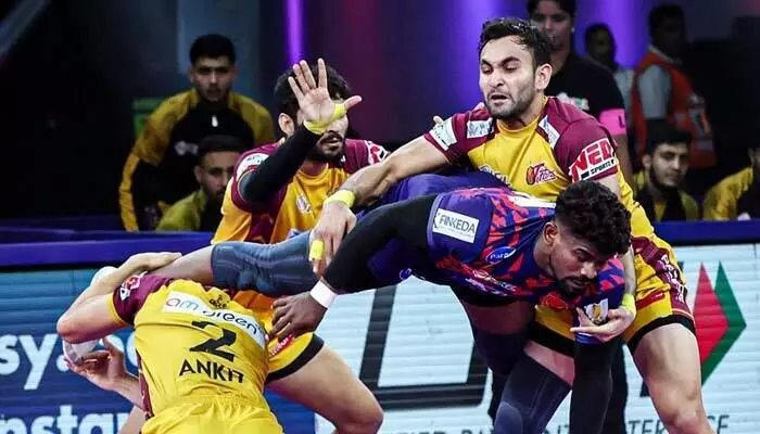 PKL 2025 : తెలుగు టైటాన్స్ ఖాతాలో హ్యాట్రిక్ పరాజయం PKL 2025 : తెలుగు టైటాన్స్ ఖాతాలో హ్యాట్రిక్ పరాజయం