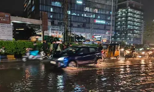 శేరిలింగంపల్లిలో భారీ వర్షం