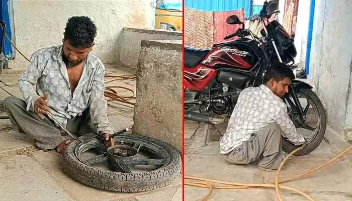 Willpower : సంకల్పం ముందు ఓడిన వైకల్యం.. కుటుంబానికి ఆసరగా మారిన యువకుడు Willpower : సంకల్పం ముందు ఓడిన వైకల్యం.. కుటుంబానికి ఆసరగా మారిన యువకుడు