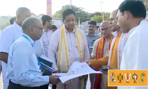 శ్రీవారి బ్రహ్మోత్సవాలకు సర్వం సిద్ధం.. ఏర్పాట్లను పరిశీలించిన చైర్మన్, ఈవో
