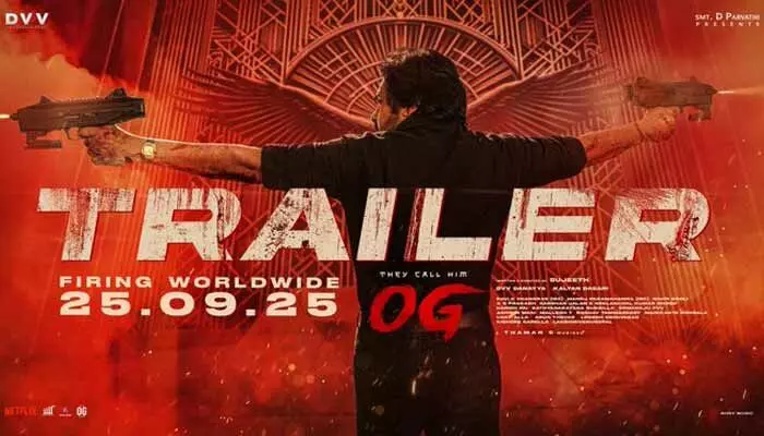 OG: పవన్ కల్యాణ్ నట విశ్వరూపం.. ‘OG’ ట్రైలర్ విడుదల OG: పవన్ కల్యాణ్ నట విశ్వరూపం.. ‘OG’ ట్రైలర్ విడుదల