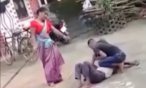 Viral Video : మరిదిని కొట్టిన వదిన.. కొడుకు హెల్ప్..