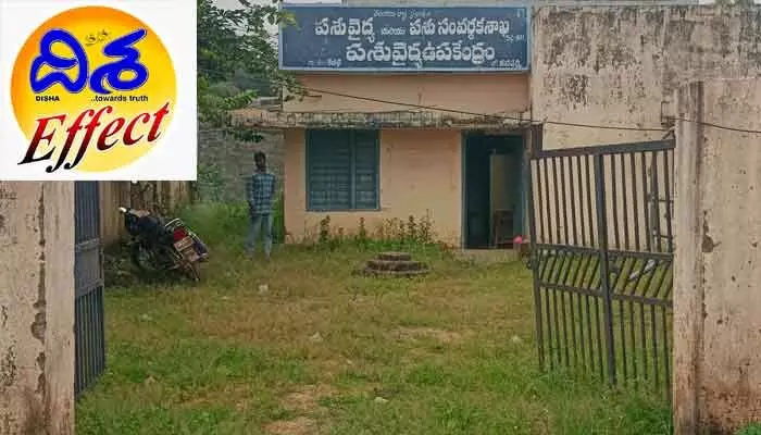 దిశ ఎఫెక్ట్ : ఎట్టకేలకు తెరుచుకున్న రేవల్లి పశువైద్యశాల దిశ ఎఫెక్ట్ : ఎట్టకేలకు తెరుచుకున్న రేవల్లి పశువైద్యశాల