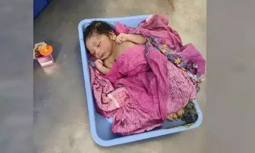 ఎవరు కన్న బిడ్డో.. ఇలా బకెట్‌లో ప్రత్యక్షం..!