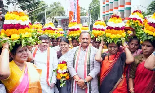 Bathukamma celebrations: గాంధీభవన్‌లో ఘనంగా బతుకమ్మ సంబరాలు
