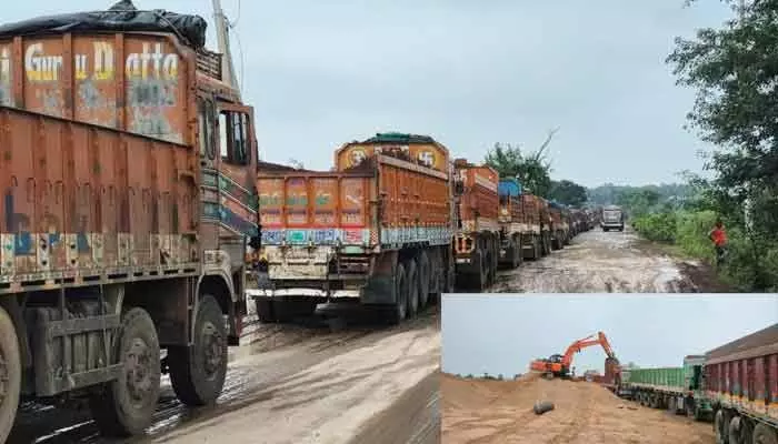 మల్లారం ఇసుక క్వారీలో అక్రమ వసూళ్లు మల్లారం ఇసుక క్వారీలో అక్రమ వసూళ్లు
