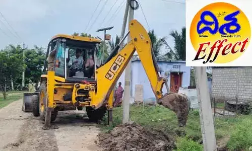 దిశ ఎఫెక్ట్ : డ్రైనేజీ సమస్యపై స్పందించిన అధికారులు