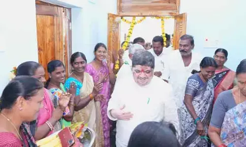 సంబురంగా ఇందిరమ్మ ఇల్లు గృహప్రవేశం