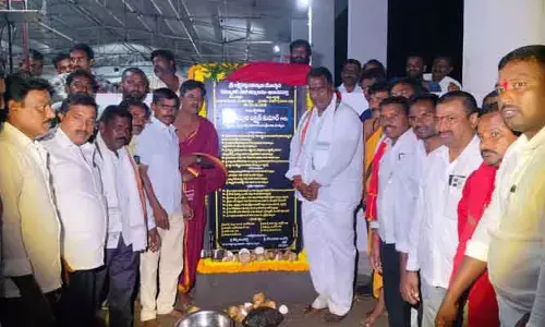 అభివృద్ధి పనులకు మంత్రి అడ్లూరి శంకుస్థాపనలు